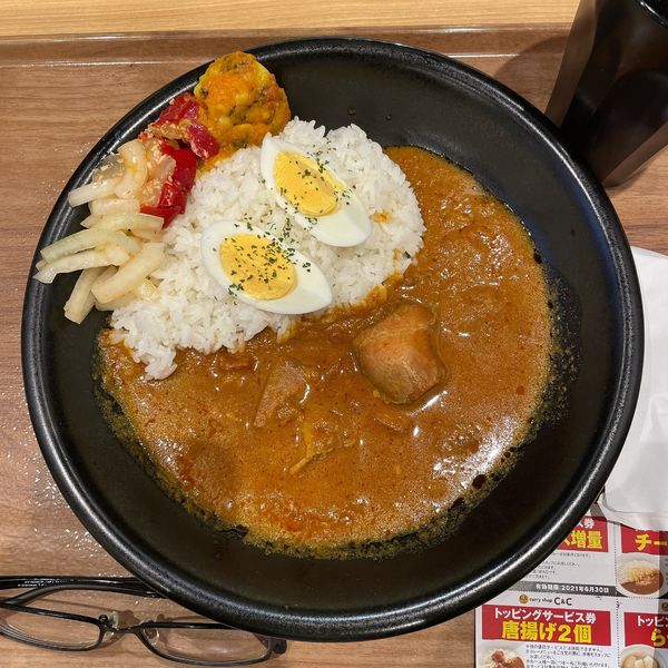 「スパイシーチキンカリー」@カレーショップC&C ぷらりと京王府中店の写真