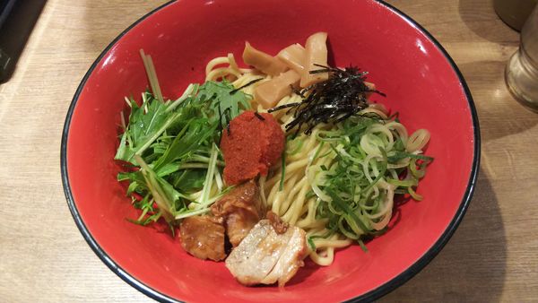 「油そば」@元祖博多 中州屋台ラーメン 一竜 池袋東口駅前店の写真