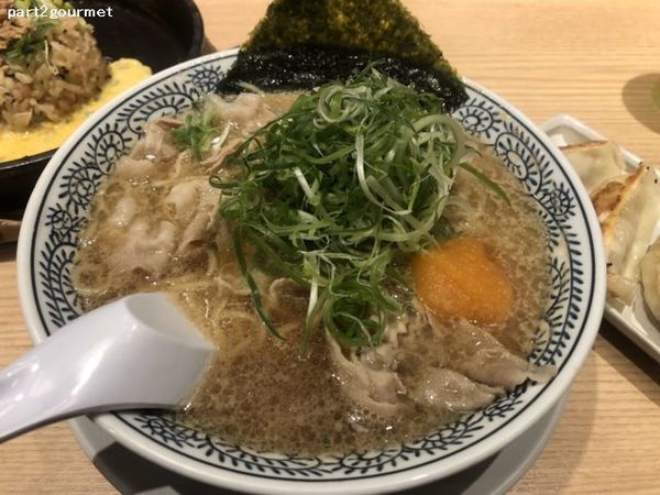 「ねぎ肉そば チャーハン餃子セット (1,110円)税別」@丸源ラーメン 宇都宮御幸ヶ原店の写真