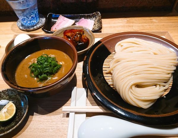 「『つけめん並+半熟煮卵+トロ煮+塩とすだち』1950円」@中華蕎麦 とみ田の写真