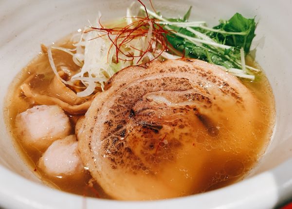 「銀笹塩ラーメン＋半鯛飯　１１００円」@麺処 銀笹の写真