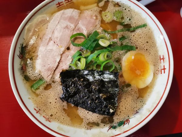 「らーめん」@中洲屋台 長浜ラーメン 初代 健太の写真