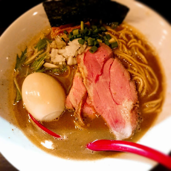 「『味玉煮干豚骨そば』950円」@麺処 夏海の写真