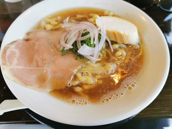 「もぅにんぐ　煮干醤油　太麺」@ラゥメン大地の写真