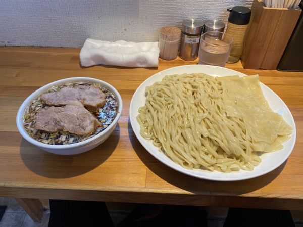 「つけ麺(小平麺)特盛+チャーシュー+凄平麺」@らぁめん りきどうの写真