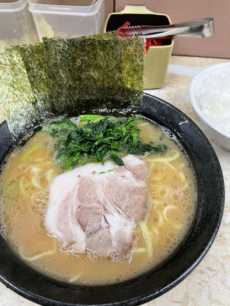 「ラーメン＋ライス」@川崎家 榎町店の写真