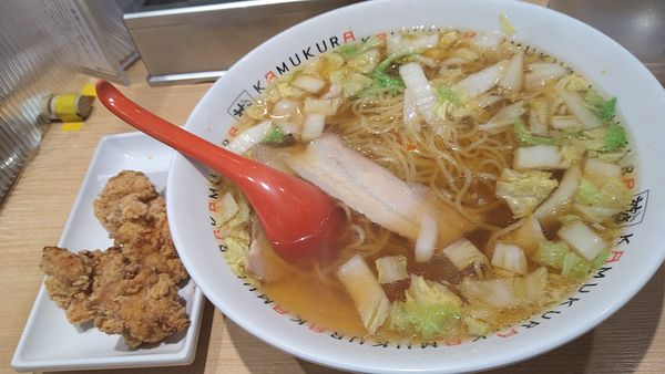 「からあげセット、大盛り」@どうとんぼり神座 新宿店の写真