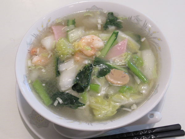 「エビあんかけつゆそば（塩）（880円）」@ジャスミン亭の写真