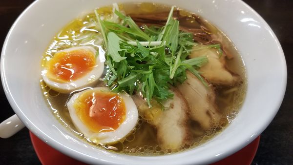 「鶏中華そば　（温）」@中華そば マルキ商店の写真