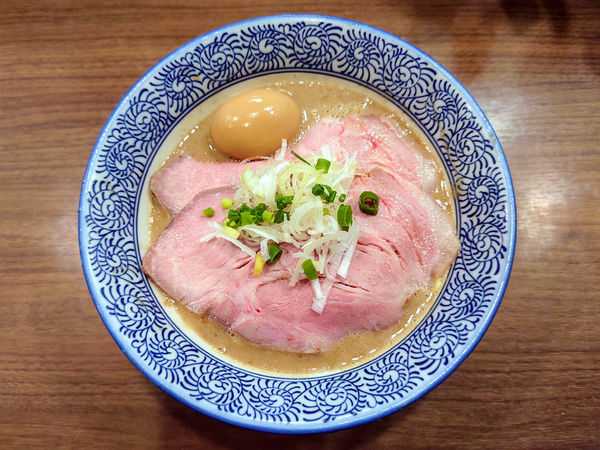 「限定 ブタージュ+味玉」@煮干しつけ麺 宮元の写真