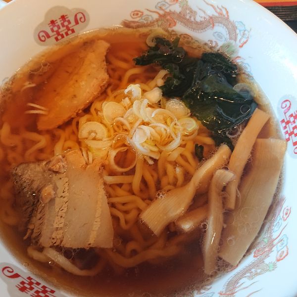 「しょうゆら～めん550円」@道の駅 喜多の郷 蔵の湯 軽食 はくちょうの写真