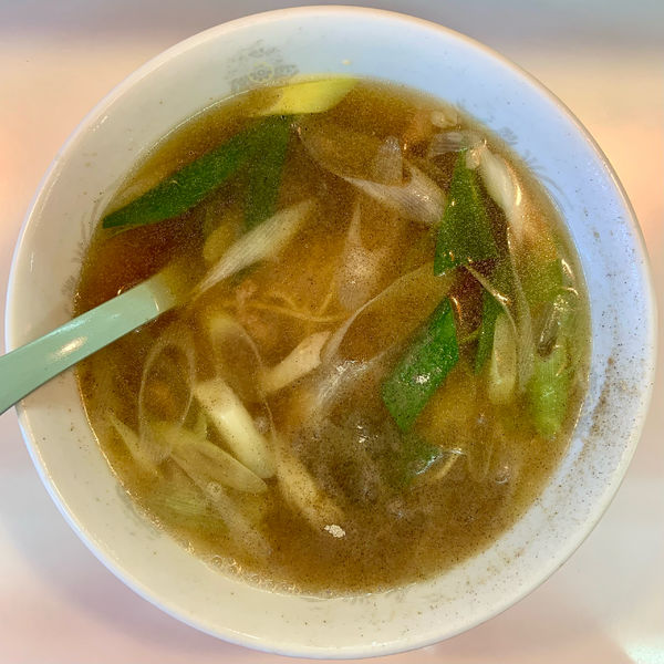 「鶏ネギらーめん（600円）」@餃子飯店の写真