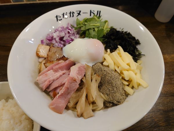 「【限定】マゼルタナニボ〜追い白飯付き〜850円」@たなか青空笑店の写真