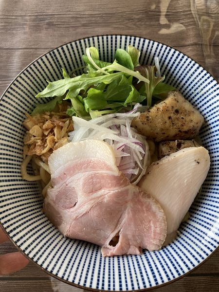 「フォアグラ混ぜそば」@旬菜麺屋 雅流の写真