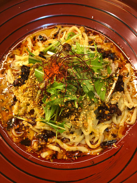 「汁なし坦々麺 5辛」@金蠍の写真