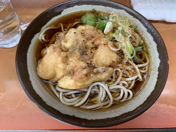 「いかげそ天そば 400円」@六文そば 須田町店の写真