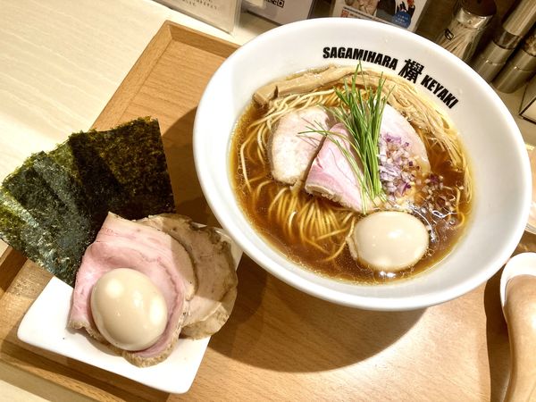「味玉醤油＋特製トッピング」@Sagamihara 欅の写真