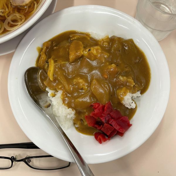 「ラーカレセット（半カレー）」@ラーチャン専門 我武者羅 蒲田店の写真