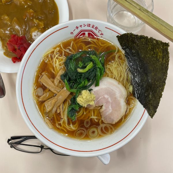 「ラーカレセット（生姜醤油ラーメン）」@ラーチャン専門 我武者羅 蒲田店の写真
