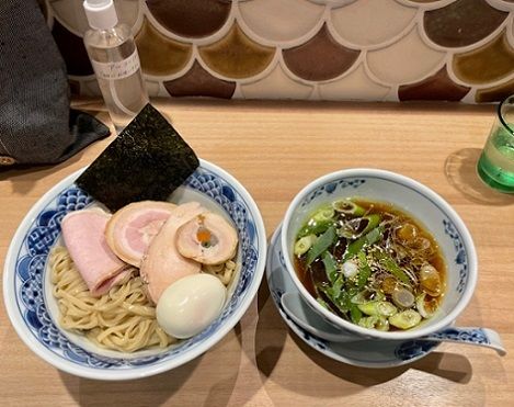 「鴨南蛮つけそば＋特製」@中華蕎麦 時雨 コレットマーレ桜木町店の写真