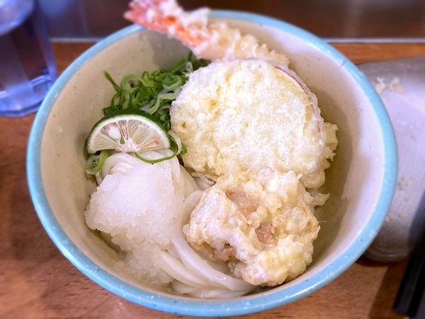 「冷 天ぷらおろし醤油￥500」@おにやんま 御茶ノ水店の写真