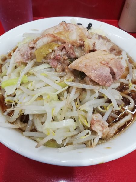 「小ラーメン　ニンニク アブラ」@ラーメン二郎 越谷店の写真