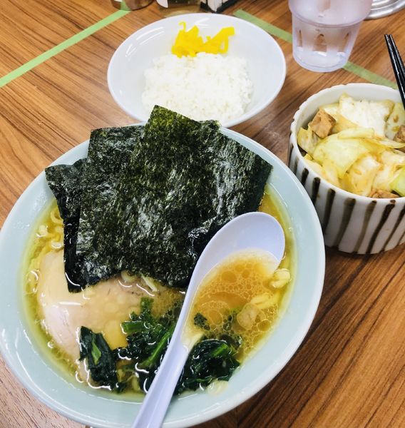 「ラーメン、ライス、キャベチャ」@近藤家 本店の写真