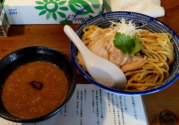 「濃厚魚介つけ麺」@貝出汁らぁ麺 麺屋おお庭の写真