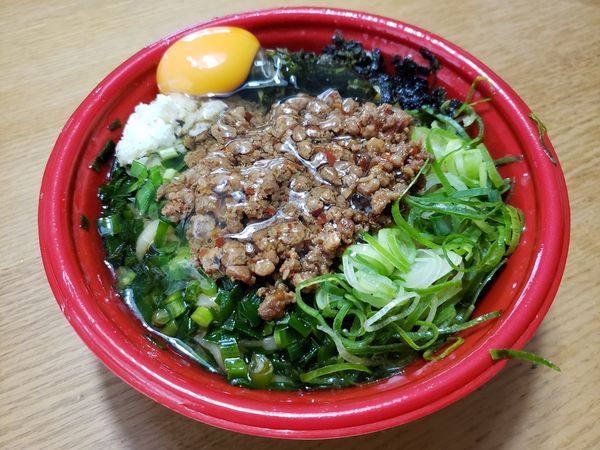 「テイクアウト 台湾まぜそば　大盛」@麺屋こころ 自由が丘店の写真