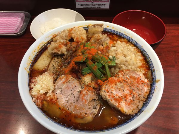 「特製辛スタミナ中華セット」@中華そば たた味の写真