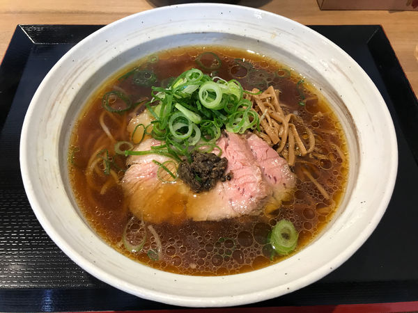 「鶏そば 黒　770円」@境逸品 鶏そば 山田屋の写真