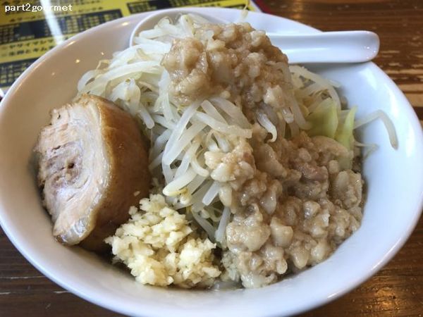 「ラーメン 200g 「ニンニクアブラ」(750円)」@ラーメンまぜそば 黄ぶた伝説の写真