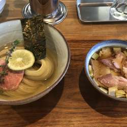 昆布水のつけ麺　醤油