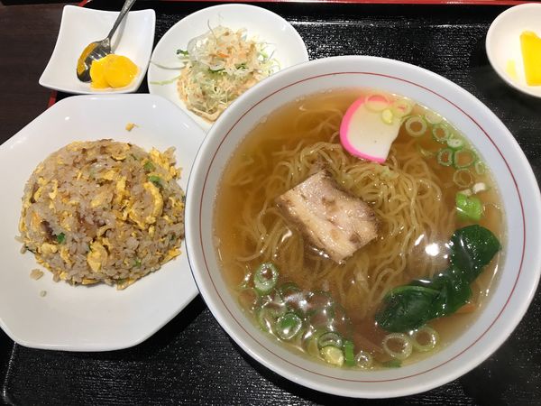 「半ちゃんセット　880円」@聚鮮楼の写真