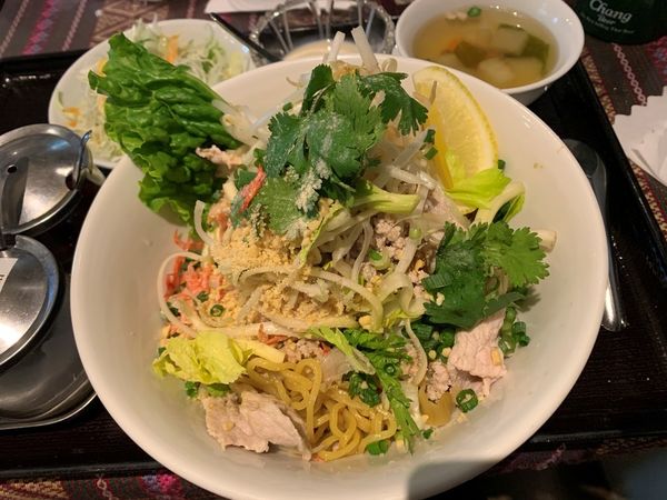 「バミヘン（汁なし）」@タイ料理 パヤオの写真