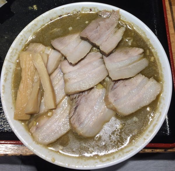 「肉そば 大盛り」@中華そば ふくもり 日比谷ラーメンアベニュー店の写真