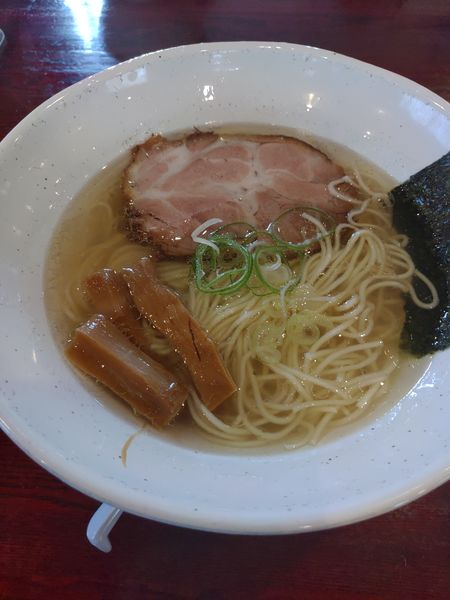 「地鶏塩ラーメン(Bセット)」@翔鶴 高崎店の写真