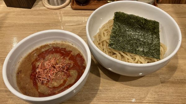 「海老辛つけ麺」@麺屋 琥珀の写真