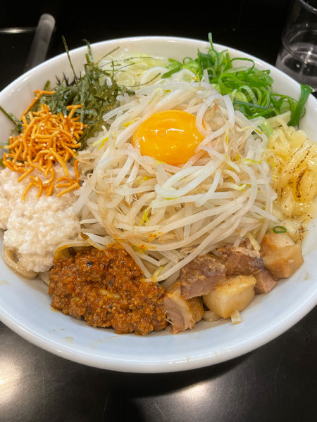 「ジャンクまぜそば」@まぜそば専門 龍虎の麺の写真