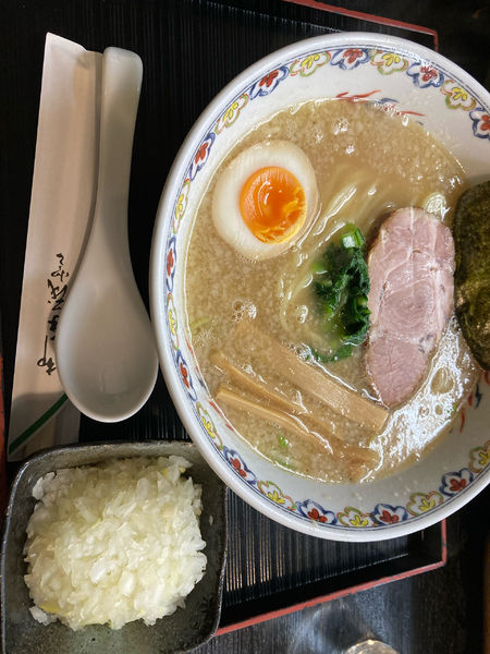 「ラーメン(大盛)」@らーめん寺子屋 麺座鷲ノ巣の写真