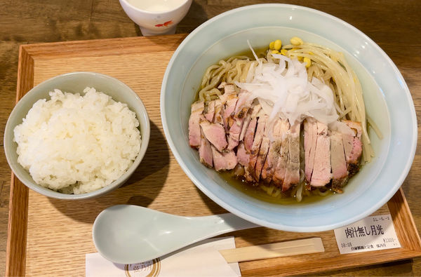 「肉汁無し月光 & 白飯」@自家製麺と定食 弦乃月の写真