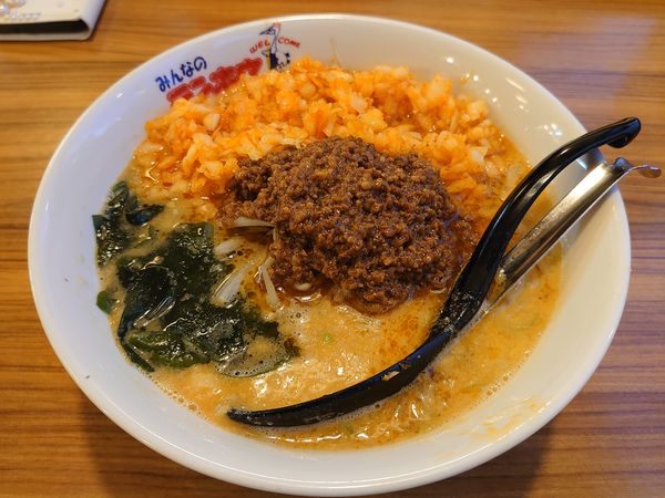 「辛玉ねぎタンタン麺」@テンホウ 梓川店の写真