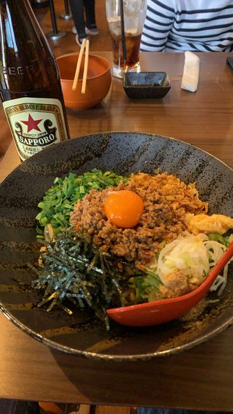 「台湾混ぜそば　追い飯付き」@麺食道 孝作の写真