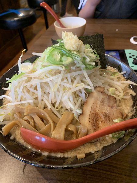 「東京豚骨醤油ラーメン中盛り」@麺食道 孝作の写真