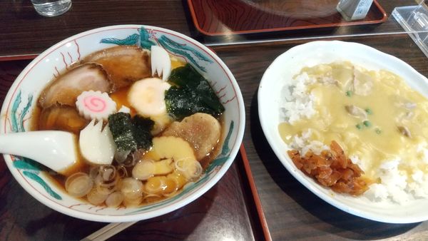 「中華五目800円、カレーライス750円」@朝松庵の写真