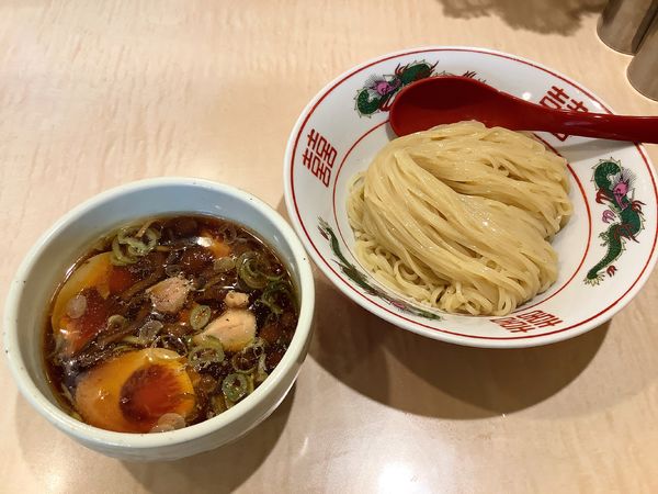 「つけ麺+味玉」@食堂 七彩の写真
