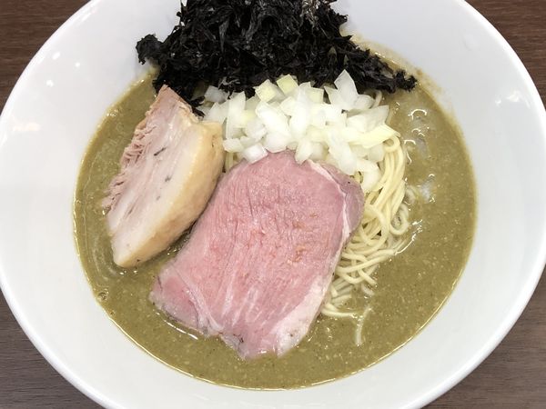 「中濃煮干ソバ×牡蠣(限定)＋和え玉＋青菜入りキーマカレー」@Noodle&Spice curry 今日の1番の写真