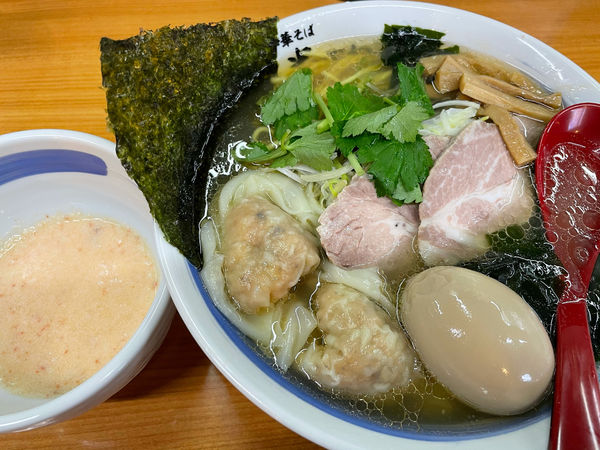 「【限定】車海老ラーメン」@中華そば 半ざわの写真