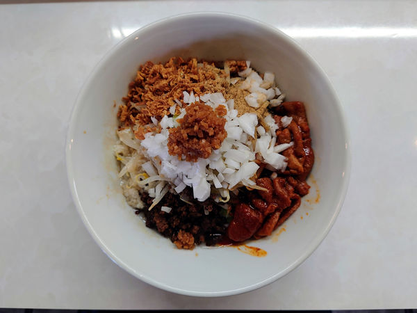 「限定 辛モツまぜそば」@中華蕎麦 一無庵の写真