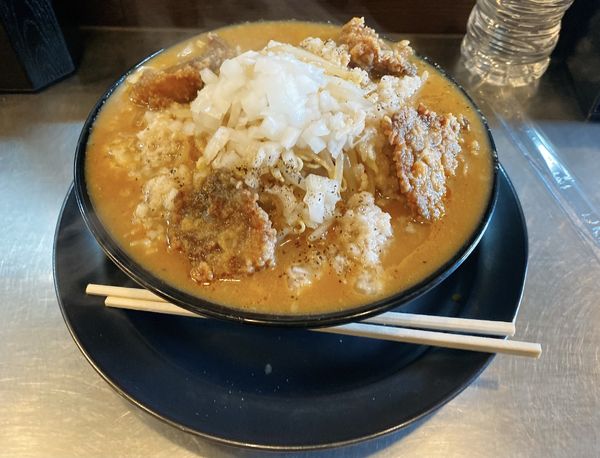 「濃厚味噌タンメン揚げチャー並」@波風タテヲの写真